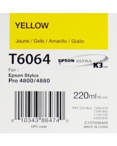 EPSON T6064 (C13T606400) - Jaune 220ml