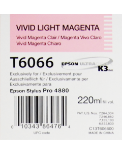 EPSON T6066 (C13T606600) - Vivid Magenta Clair 220ml