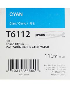 EPSON T6112 (C13T611200) - Pigment Cyan 110ml