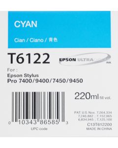 EPSON T6122 (C13T612200) - Pigment Cyan 220ml