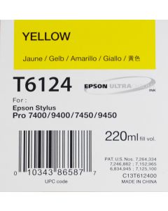 EPSON T6124 (C13T612400) - Pigment Jaune 220ml