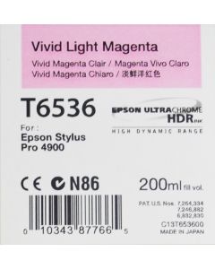 Epson T6536 (C13T653600) - Cartouche d'encre Vivid Magenta Clair 200ml