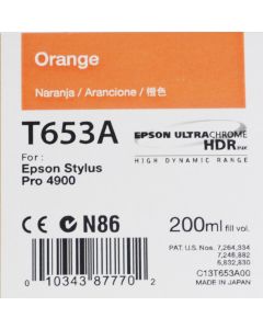 Epson T653A (C13T653A00) - Cartouche d'encre Orange 200ml