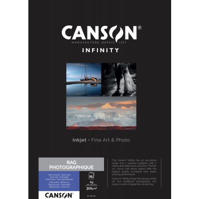 Canson Infinity Rag Photographique 310g, A3 25 feuilles