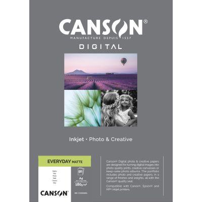 Papier CANSON Digital Everyday Mat A4 50 feuilles 180g, réf