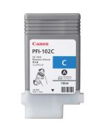 Cartouche (PFI102C) pour Canon IPF 500/600/605/610/700/710 : Cyan - 130ml 