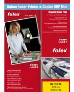 Film FOLEX BG71.5rs Transparent Retropro TOP STRIP Laser 100µ, A4 50 feuilles 