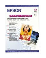 Papier Epson Mat Epais, 167g, A3 50 feuilles