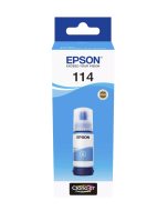 Bouteilles d'encre originales Epson EcoTank série 114, Encre Cyan (70 ml), Réf. : C13T07B240