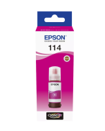Bouteilles d'encre originales Epson EcoTank série 114, Encre Magenta (70 ml), Réf. : C13T07B340