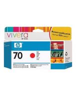 Cartouche C9456A (n°70) pour HP DesignJet Z3100 : Vivera Rouge - 130ml