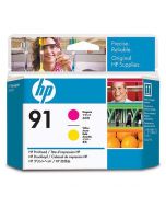 Tête d'impression C9461A (n°91) pour HP DesignJet Z6100 : Magenta & Jaune