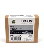 Cartouche d'encre Epson (50ml) pour SureColor P900 : Gris - C13T47A700