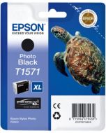 Encre Epson T1571 (Tortue) pour Stylus Photo R3000 : noir photo (C13T15714010)