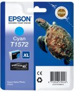 Encre Epson T1572 (Tortue) pour Stylus Photo R3000 : cyan (C13T15724010)