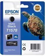 Encre Epson T1578 (Tortue) pour Stylus Photo R3000 : noir mat (C13T15784010)