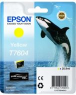 Encre Epson T7604 (Orque) pour SureColor P600 : Jaune (C13T76044010)