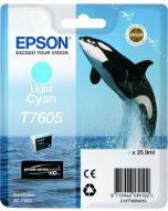 Encre Epson T7605 (Orque) pour SureColor P600 : Cyan Clair (C13T76054010)