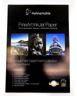 Hahnemühle Sample Pack : Pochette d'échantillons : Glossy FineArt A3+ (16 feuilles / 8 papiers)