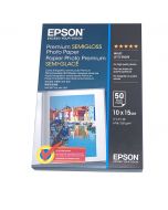 Papier Epson Photo Semi-Glace Premium 251g, 10x15cm - 50 feuilles 