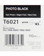 EPSON T6021 (C13T602100) - Noir Photo 110ml --> voir T6031 (C13T603100) NOIR PHOTO 220ML