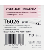 EPSON T6026 (C13T602600) - Vivid Magenta Clair 110ml --> voir T6036 (T603600) VIVID MAGENTA CLAIR 220ML