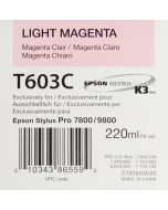 EPSON T603C (C13T603C00) - Magenta Clair 220 ml