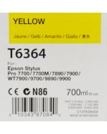 EPSON T6364 (C13T636400) - Cartouche d'encre Jaune - 700ml