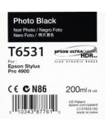 Epson T6531 (C13T653100) - Cartouche d'encre Noir Photo 200ml