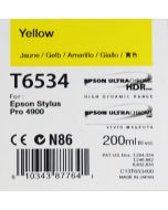 Epson T6534 (C13T653400) - Cartouche d'encre Jaune 200ml