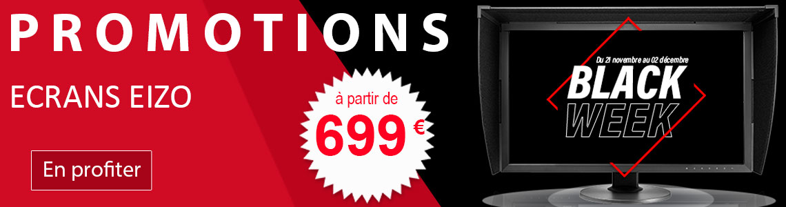 C'est la Black Friday Week sur les écrans Eizo ColorEdge