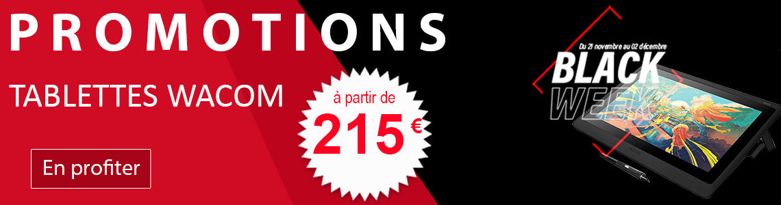 C'est la Black Friday Week sur les Tablettes Graphiques WACOM